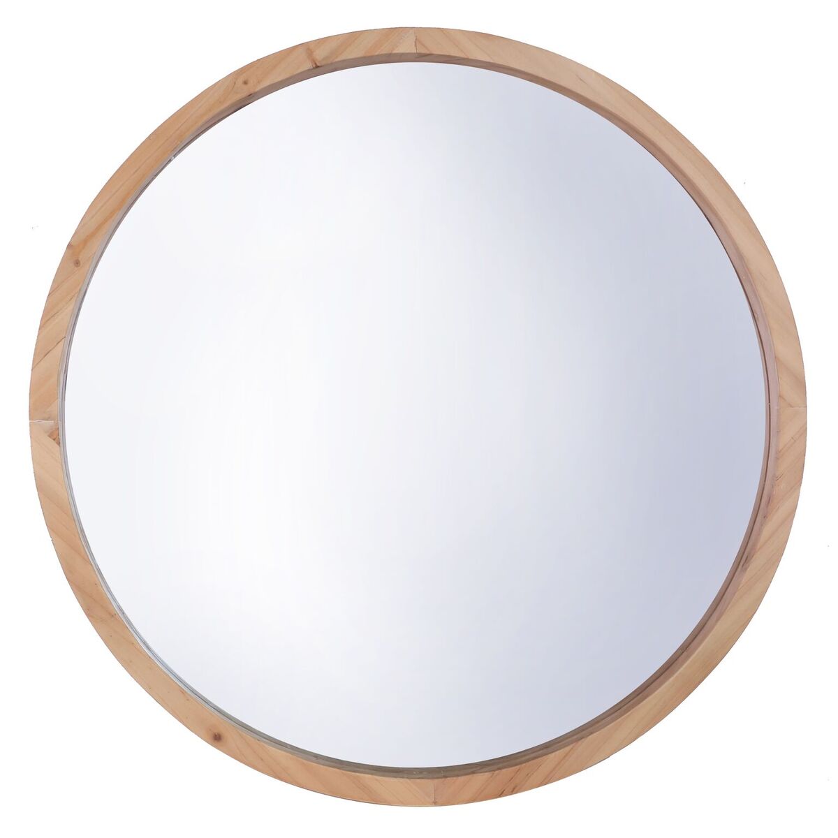 Picture of Mirrorize Canada IMP8433 22 in. Round Mirror&#44; Natural Brown