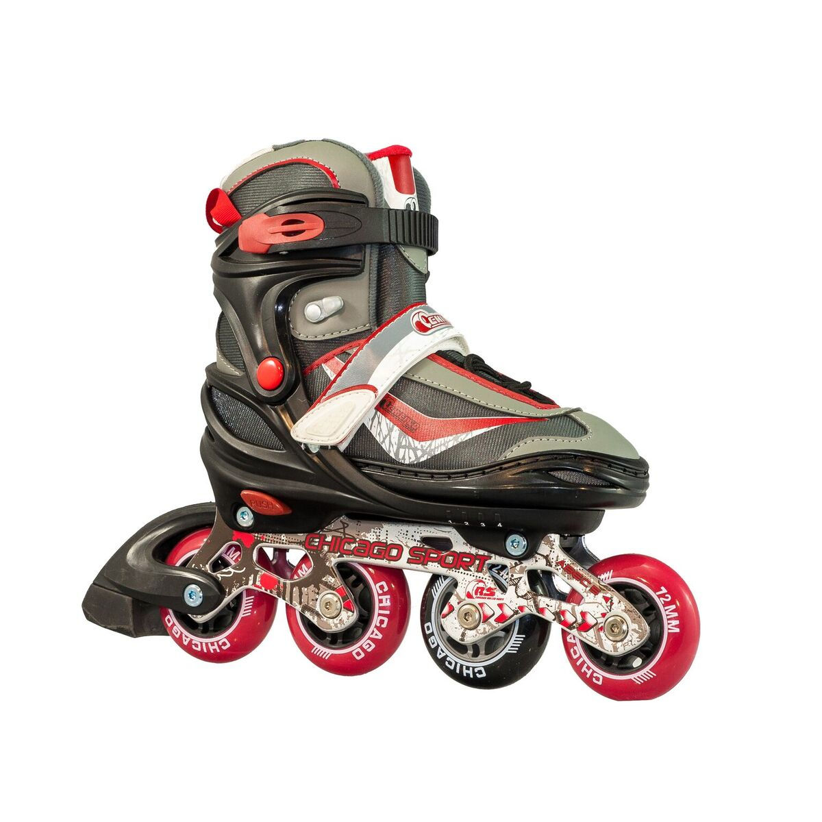 Picture of Chicago Skates CRS17B-LG Chicago Skate 17B Adjustable In Line&#44; Red - Size 5 - 8
