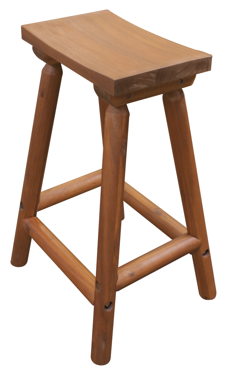 TX 36015 16 x 19.25 x 28.25 in. Amber-log Saddle Stool