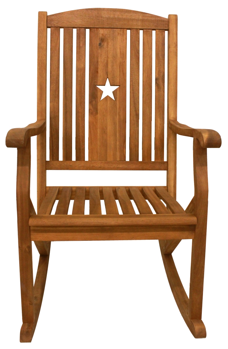 35.04 x 24 x 44.1 in. Sequoia Rocker with Star Cutout