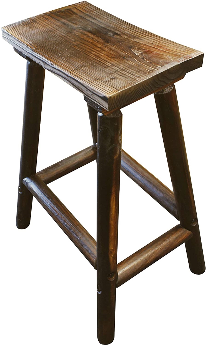 TX 93620 15.4 x 20.9 x 28 in. Char-log Saddle Stool
