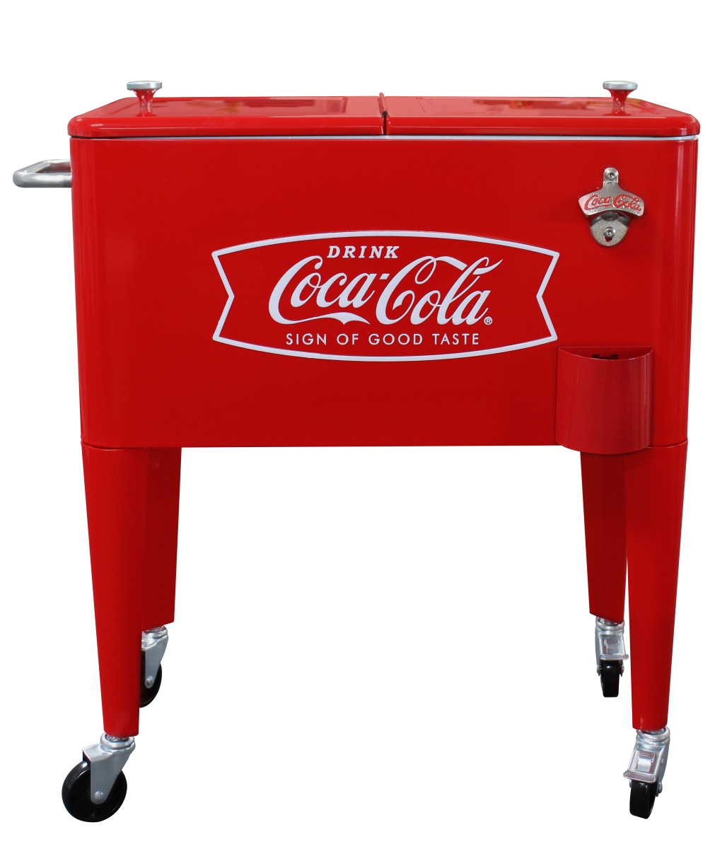 60 qt. Coca-Cola Red Fishtail Logo Cooler
