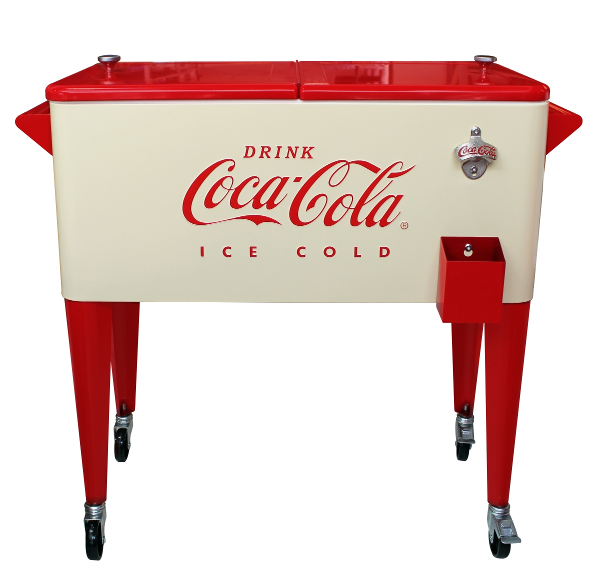 80 qt. Coca-Cola Vanilla Embossed Ice Cold Cooler