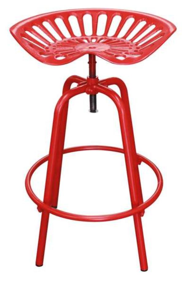 TX 97005 Tractor Seat Swivel Stool KD, Red