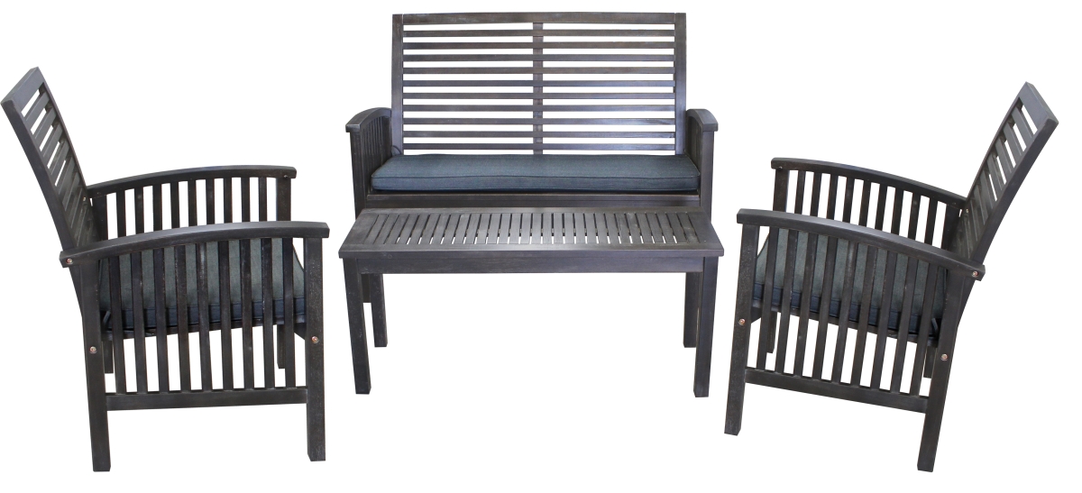 TX 36431 4 Piece Sequoia Patio Set - Gray Wash