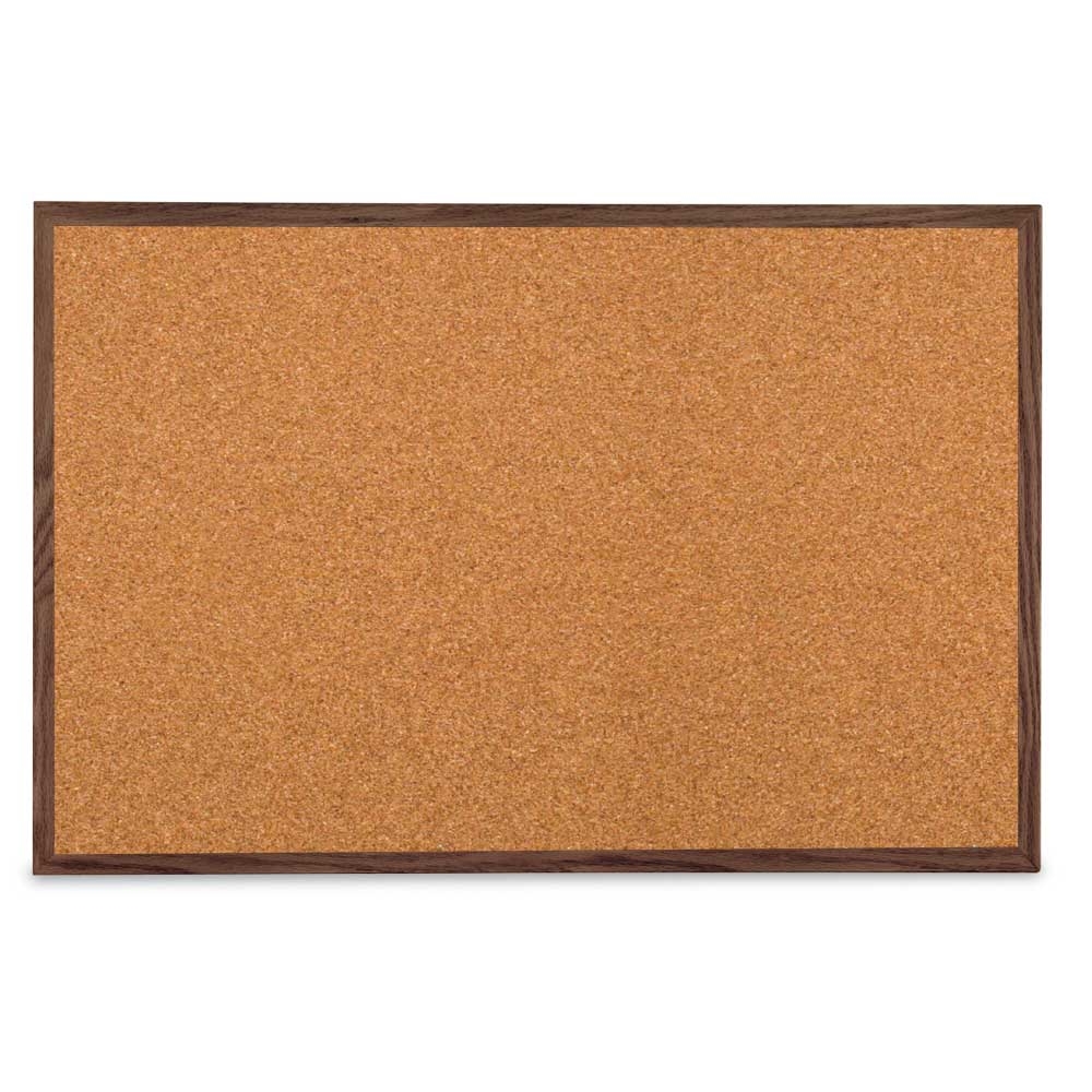 Self healing natural tancorkboard with walnut wood frame 36' x 24'