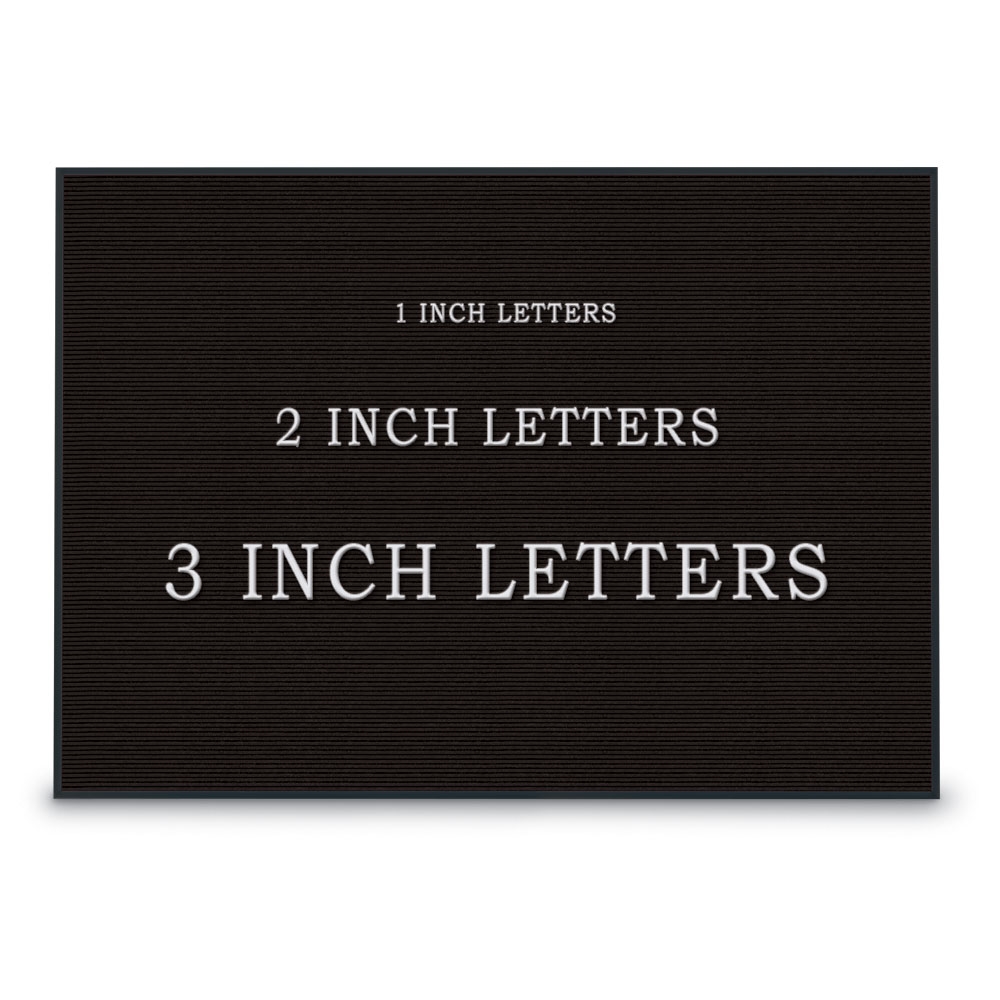 UV1214A-BLACK-BLACK Black felt letterboard 48' x 36' with Black Aluminum Frame