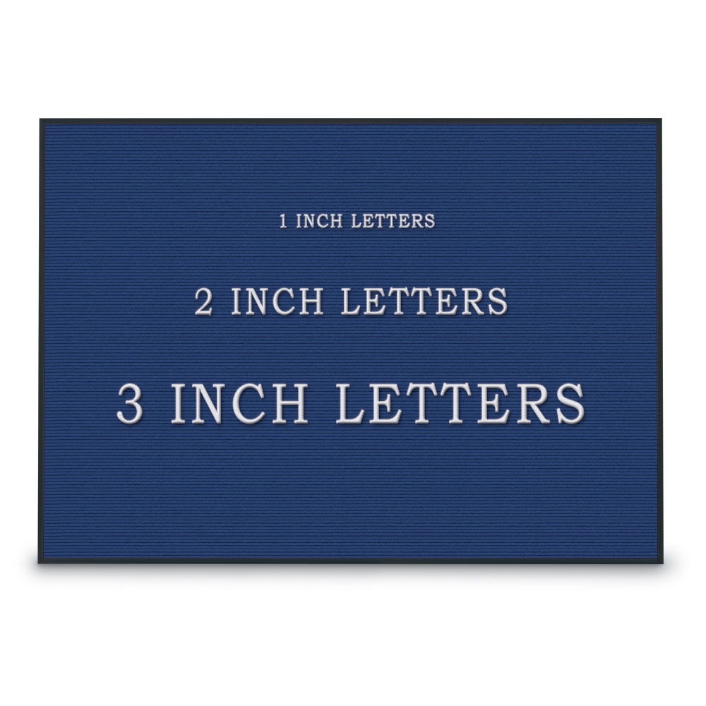 UV1214A-BLACK-BLUE Blue felt letterboard 48' x 36' with Black Aluminum Frame