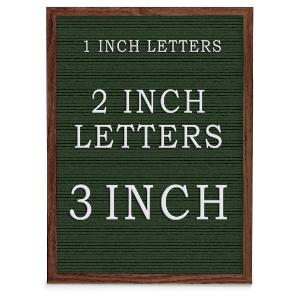Picture of UVP UV1201UF-WALNUT-GREEN Green felt letterboard 18&apos; x 24&apos; with Walnut Wood frame