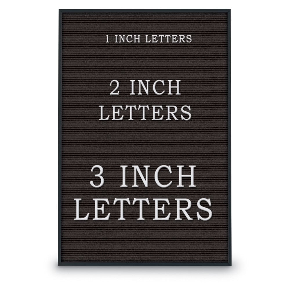 UV1212A-BLACK-BLACK Black felt letterboard 24' x 36' with Black Aluminum frame