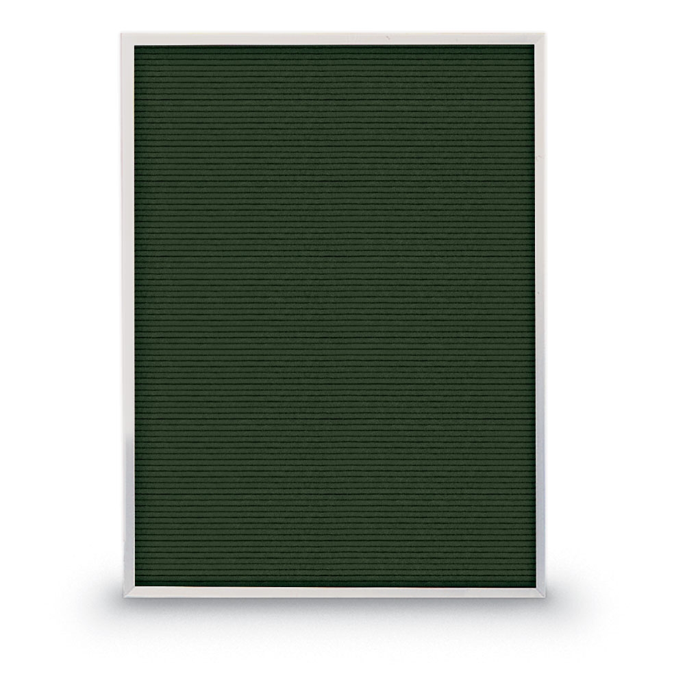 Green letterboard 18' x 24' with Satin aluminum frame