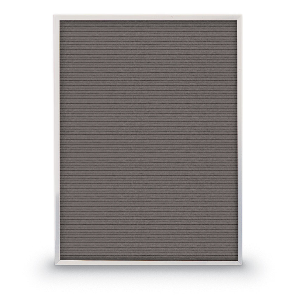 Grey letterboard 18' x 24' with Satin aluminum frame