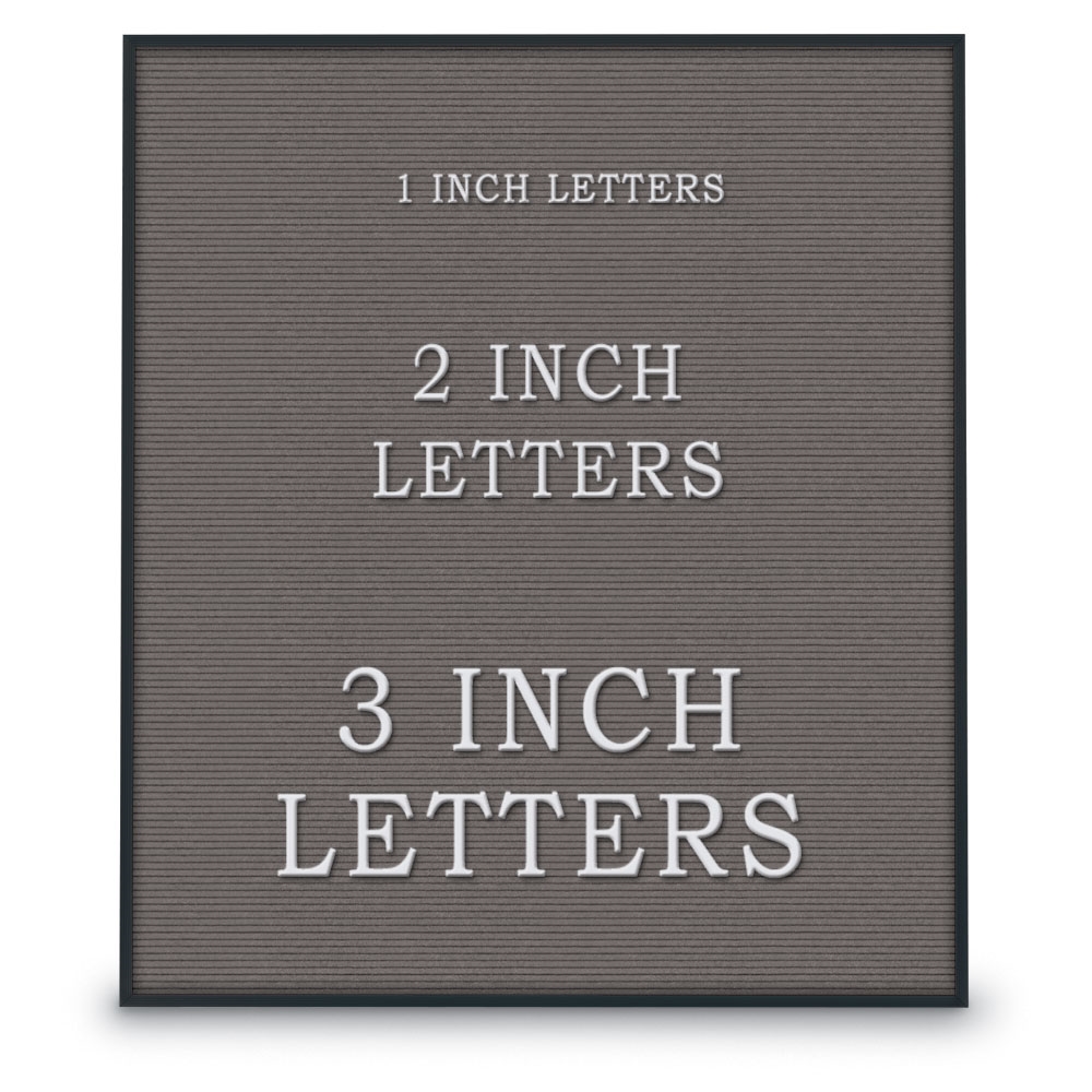 UV1213A-BLACK-GREY Grey felt letterboard 30' x 36' with Black Aluminum Frame