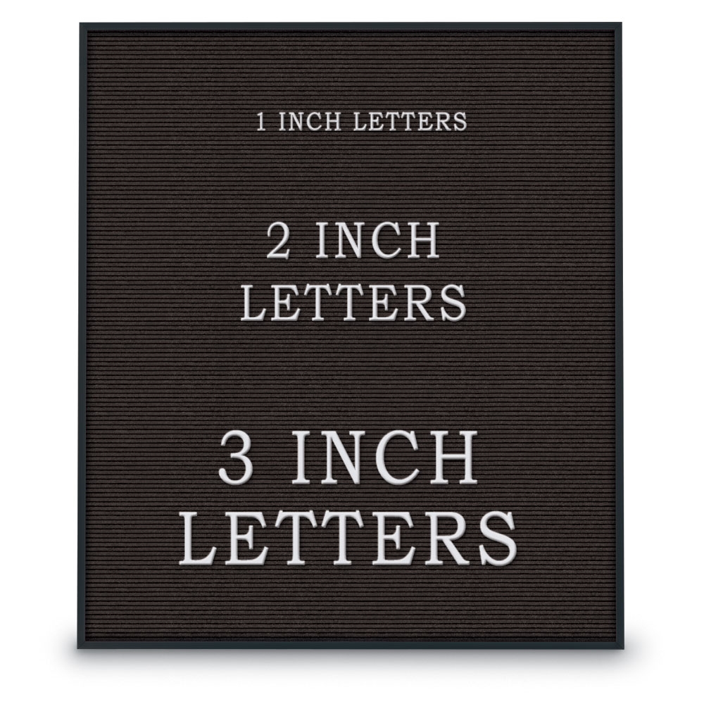 UV1213A-BLACK-BLACK Black felt letterboard 30' x 36' with Black Aluminum Frame