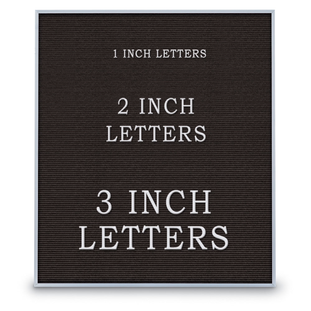UV1213A-SATIN-BLACK Black felt letterboard 30' x 36' with Satin Aluminum Frame