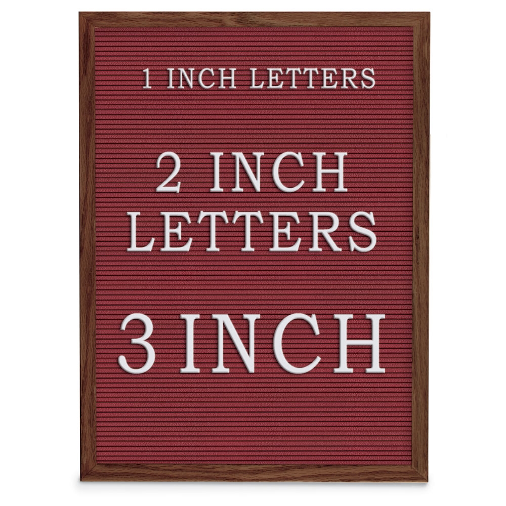 Picture of UVP UV1201UF-WALNUT-BURGUNVL Burgundy vinyl letterboard 18&apos; x 24&apos; with Walnut Wood frame