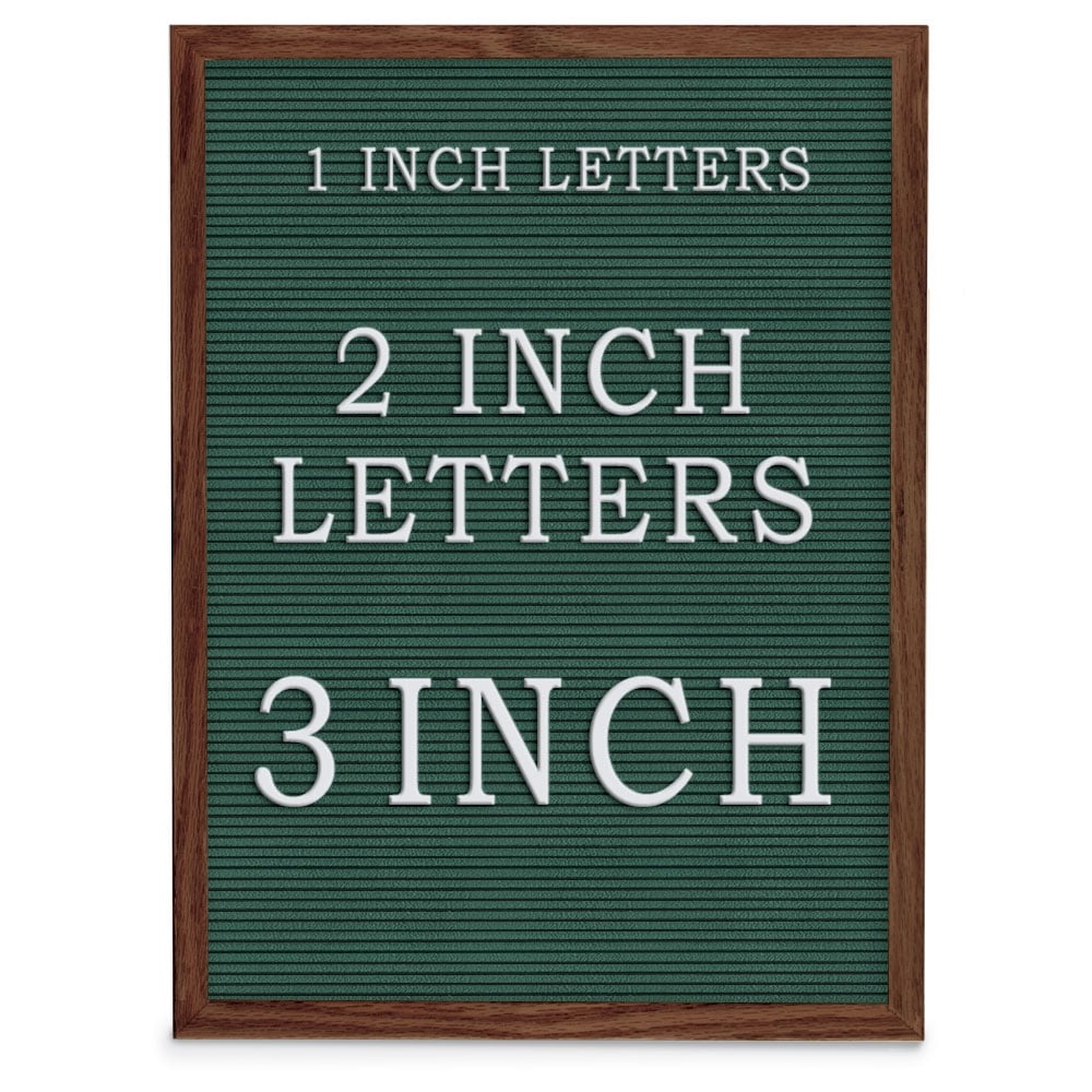 Picture of UVP UV1201UF-WALNUT-HUNGRN Hunter Green vinyl letterboard  18&apos; x 24&apos; with Walnut Wood frame