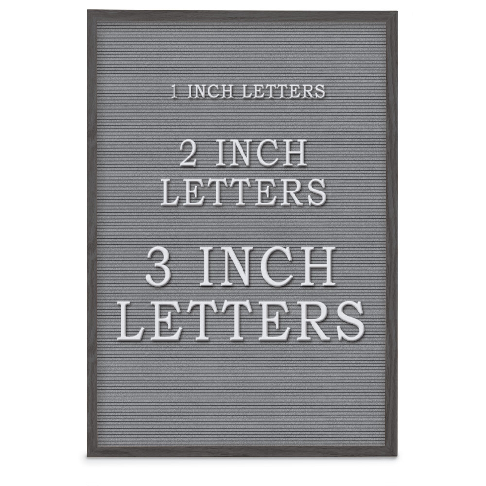 Picture of UVP UV1202UF-BLACK-GREYVL Grey vinyl letterboard 24&apos; x 36&apos; with Black Wood frame