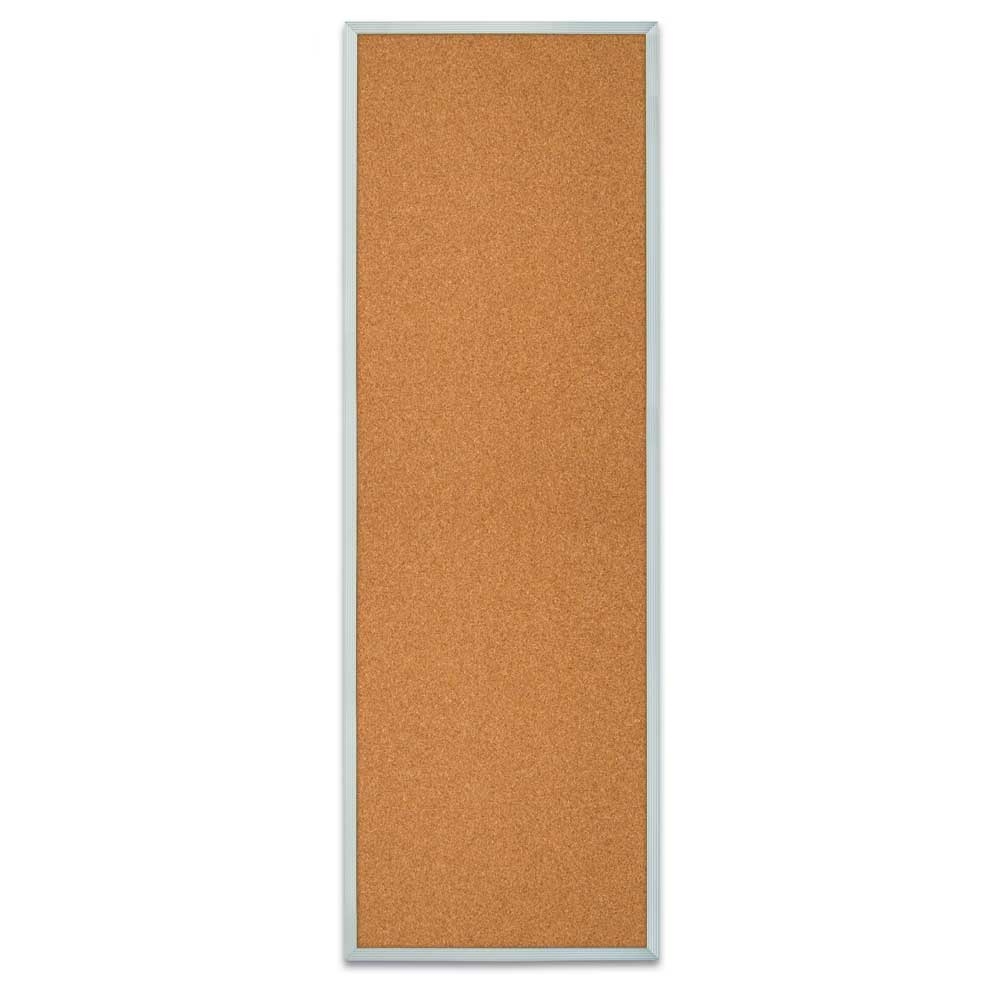 Satin aluminum framed corkboard with Cork fabric 12' x 36'