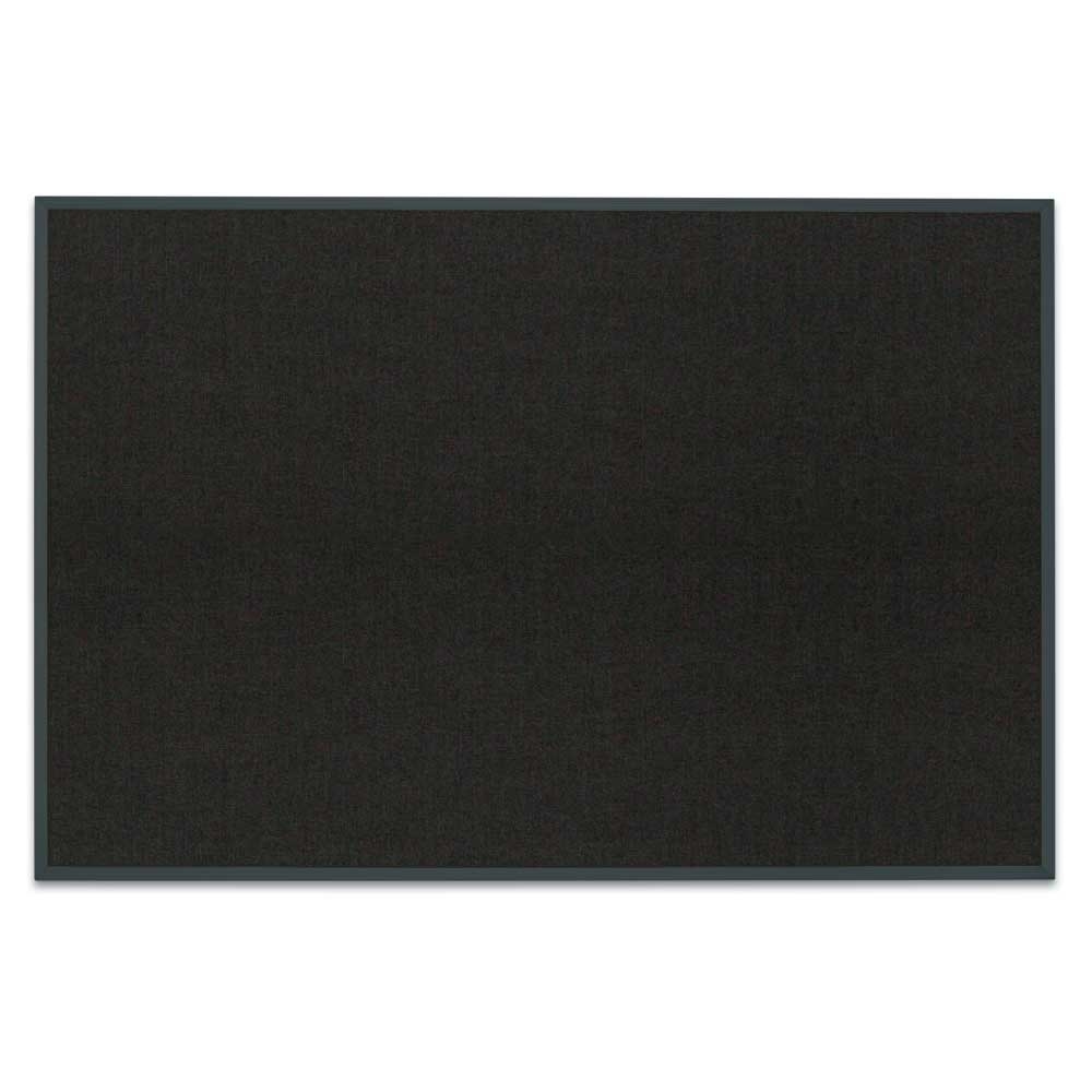 Black aluminum framed corkboard with Black fabric 36' x 24'