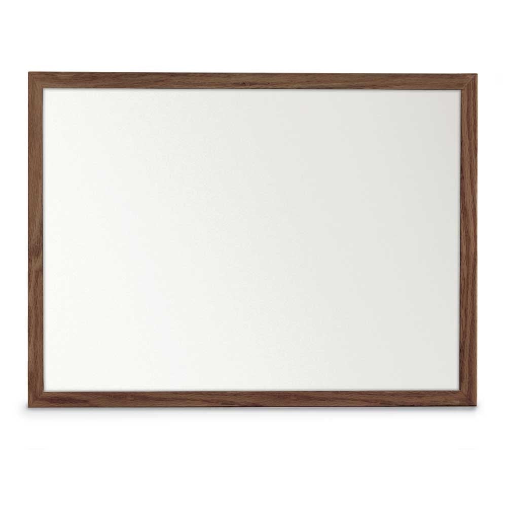 White dry erase board 24' x 18' Walnut hardwood frame