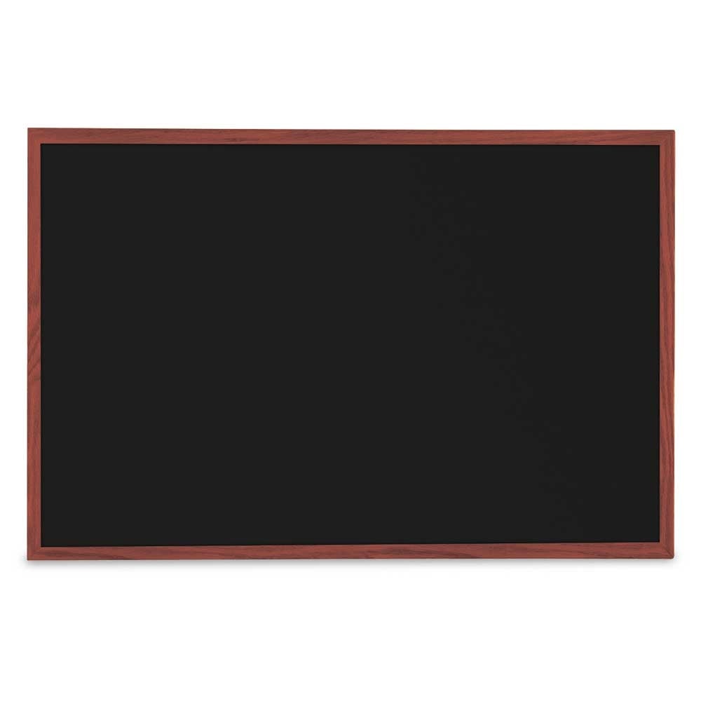 UV831-BLACK-CHERRY Black dry erase board 36' x 24' Cherry hardwood frame