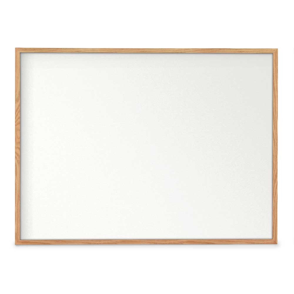 White dry erase board 48' x 36' Light Oak hardwood frame