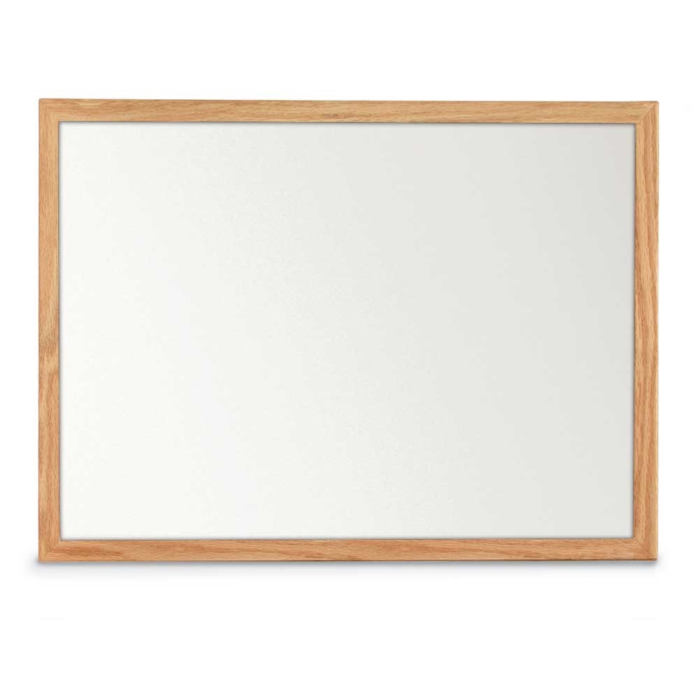 White dry erase board 24' x 18' Light Oak hardwood frame
