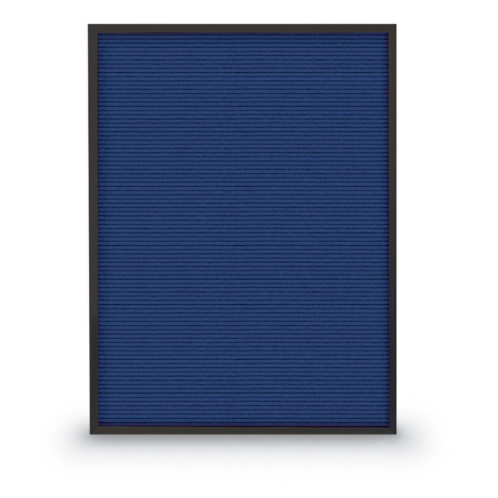 Blue letterboard 18' x 24' with Black aluminum frame