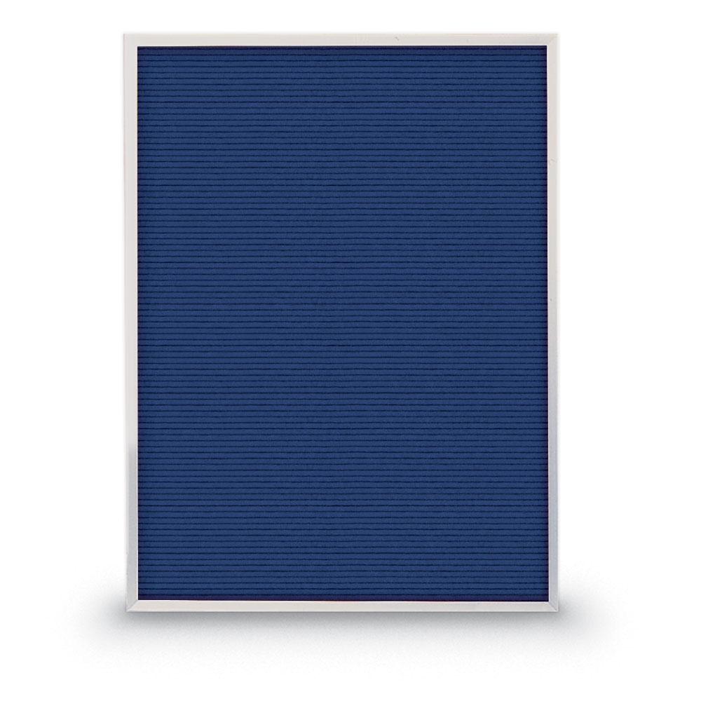 Blue letterboard 18' x 24' with Satin aluminum frame