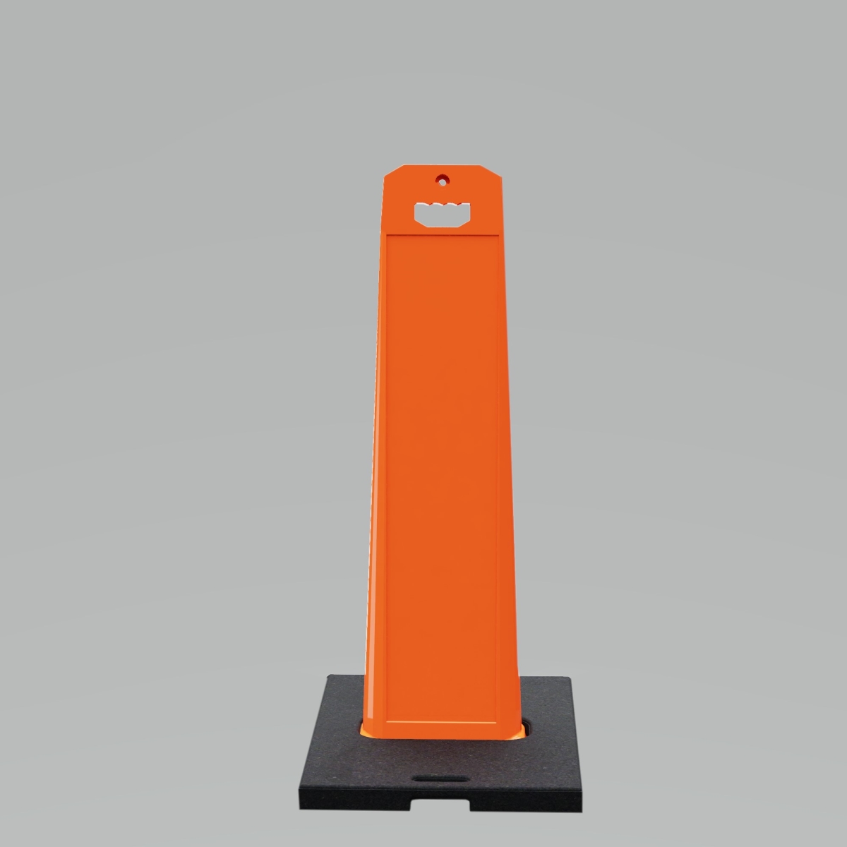 UV4120-ORANGE Outdoor Standing Panel sign with weighted Base
