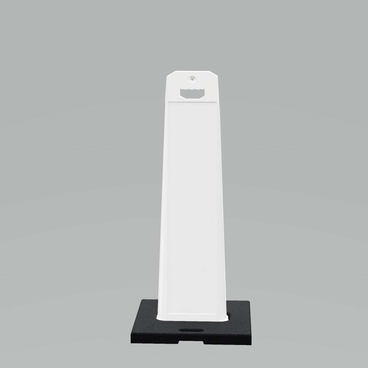 UV4120-WHITE Outdoor Standing Panel sign with weighted Base