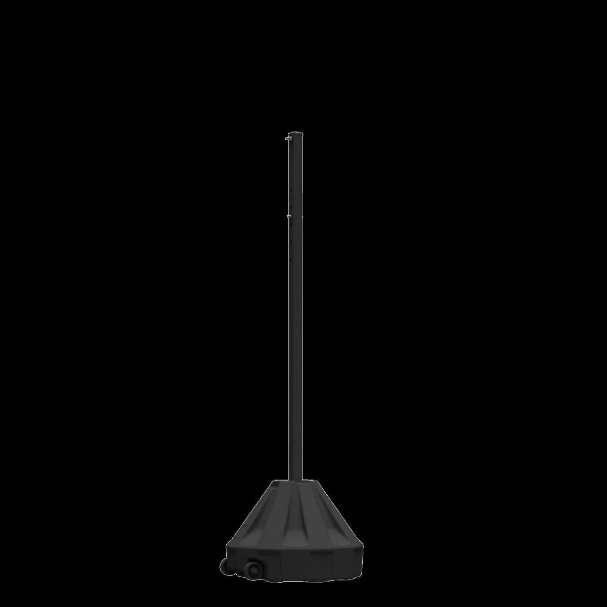 UVRAP18BK-60BKPK Plasticade Roll-A-Base Mobile Parking Lot Post