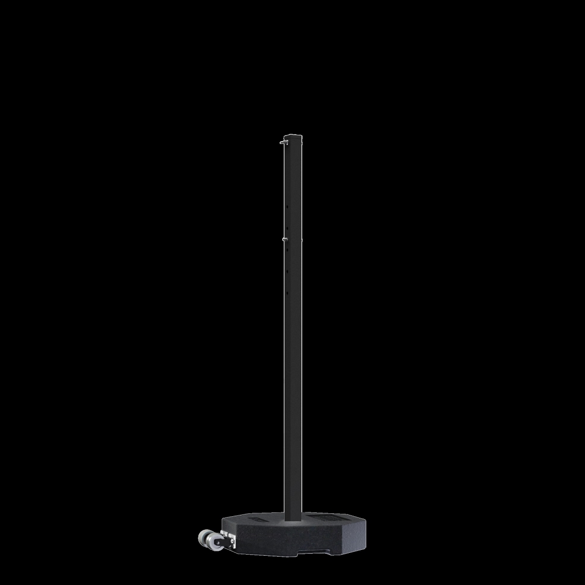 UV800RB30WHL-60BKPK Plasticade Mobile Parking Lot Post