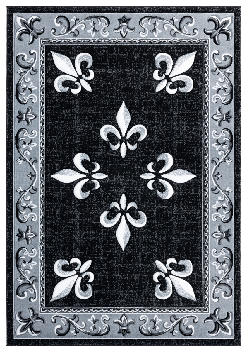 Picture of United Weavers of America 2050 11070 35C 2 ft. 7 in. x 4 ft. 2 in. Bristol Casselton Black Rectangle Rug