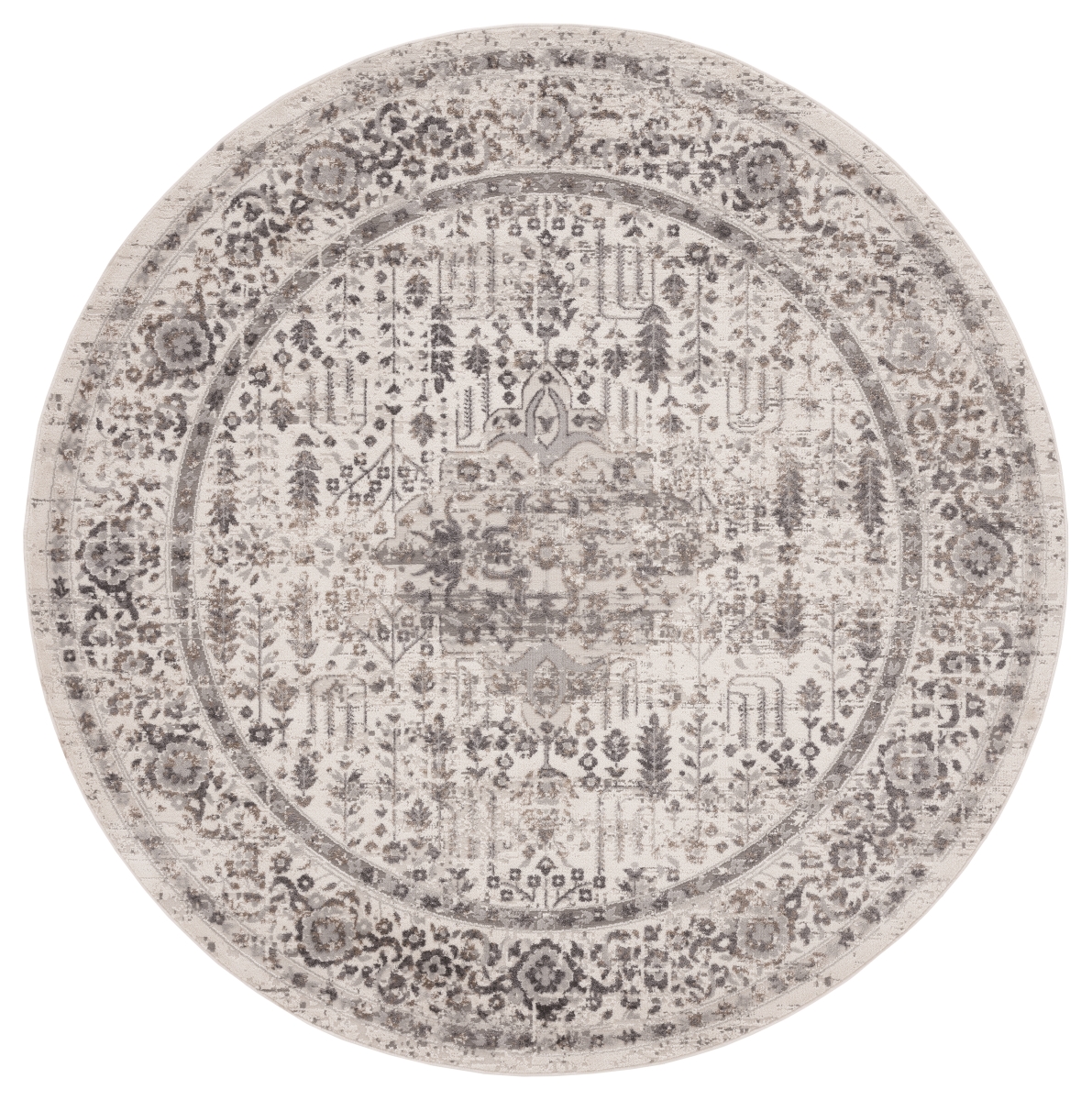 Picture of United Weavers of America 4540 20572 88R Austin Nixon Grey Round Rug&#44; 7 ft. 10 in.