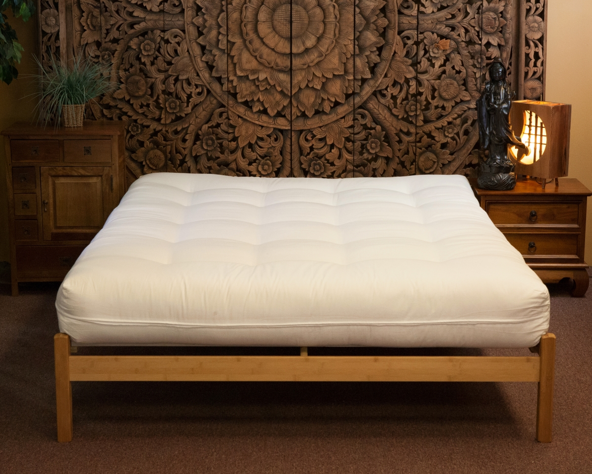 King Size Organic Luxury with Wool Futon Mattress - Mattress Only