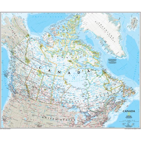 Picture of NatGeo ng-canada-roller Classroom Pull Down Canada Wall Map