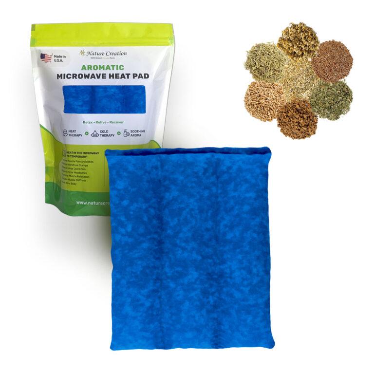 Picture of Nature Creation NC-LUMBAR-BLUMRB Microwavable Herbal Heating Pad for Lumbar - No.01 Blue Marble