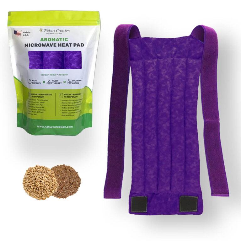 Picture of Nature Creation NC-SPINE-PPLMRB Microwavable Herbal Heating Pad for Spine & Back - No.03 Purple Marble
