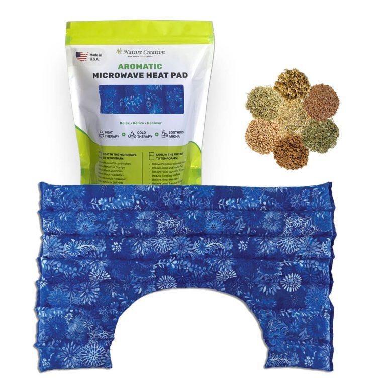 Picture of Nature Creation NC-SHOULDER-BLUFLW Microwavable Herbal Heating Pad for Shoulder - No.11 Blue Flower