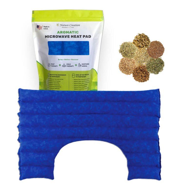 Picture of Nature Creation NC-SHOULDER-BLUMRB Microwavable Herbal Heating Pad for Shoulder - No.01 Blue Marble