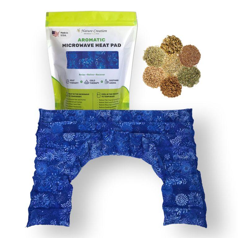 Picture of Nature Creation NC-SHOULDER-PLUS-BLUFLW Microwavable Herbal Heating Pad for Neck & Shoulder - No.11 Blue Flower