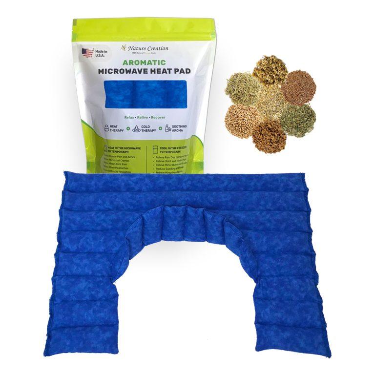 Picture of Nature Creation NC-SHOULDER-PLUS-BLUMRB Microwavable Herbal Heating Pad for Neck & Shoulder - No.01 Blue Marble