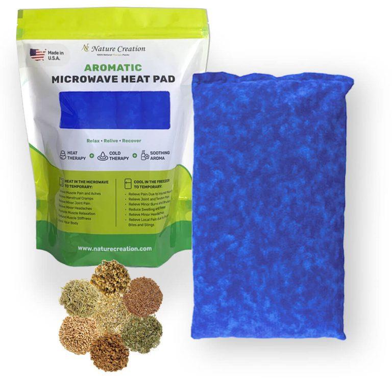 Picture of Nature Creation NC-BASICHERB-BLUMRB Microwavable Basic Herbal Heating Pad - No.01 Blue Marble