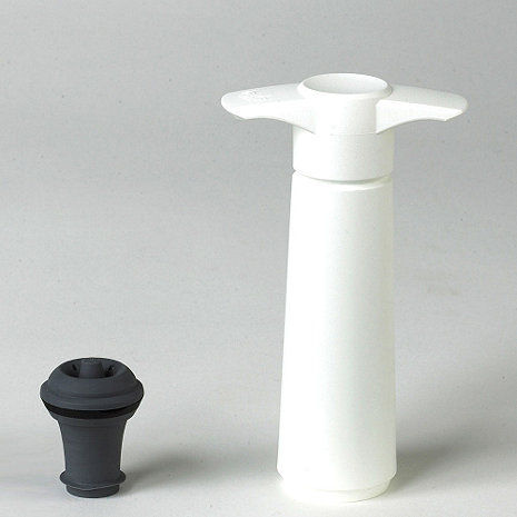 Picture of Vacu Vin 854460 Wine Saver Blister&#44; Black - 1 Pump & 1 Stopper