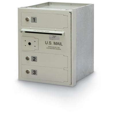 N1027860 3-Door Horizontal 4C High Security Mailbox, 100