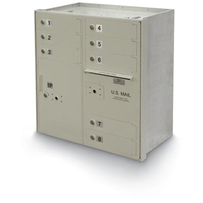 8-Door Mailbox with Parcel Locker 4C High Security, 190