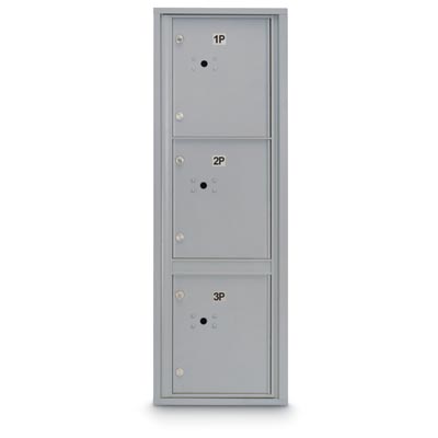 3 Parcel Door Locker 4C Front Loading Mailbox - Bronze