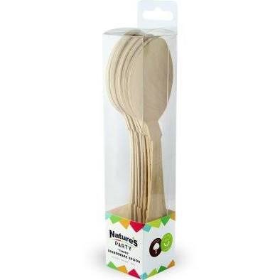 Picture of Natures Party 8NPWREN3-nparty029 6 in. Timber Dinnerware Spoons